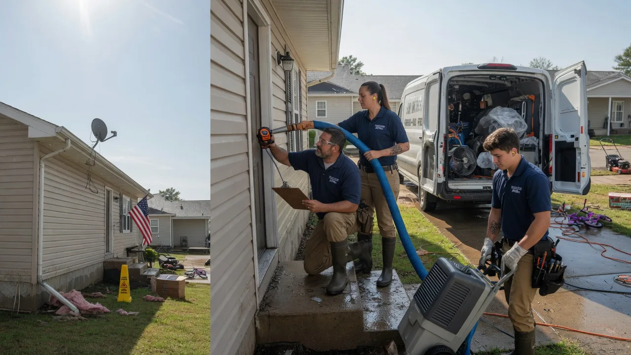 Ceiling Water Damage Restoration in Fieldon, IL near me